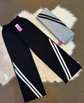 Two-Stripe Wide Leg Pants
