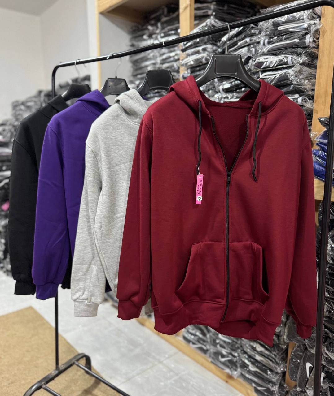 جاكيت شتوي قطن بسوستة - Winter Cotton Hoodie Jacket