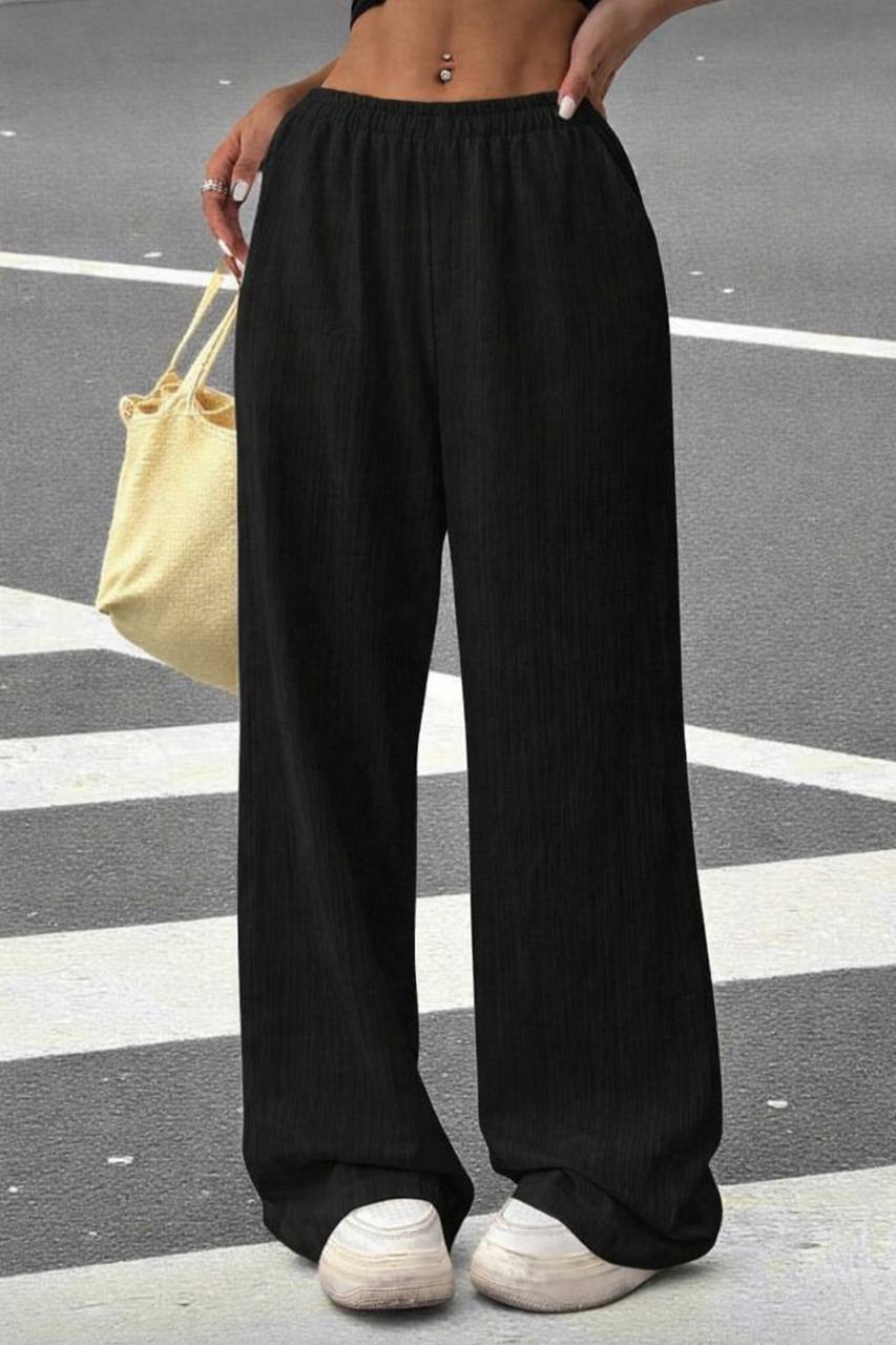 Crinkle Wide Leg Pants – Comfy Everyday Fit