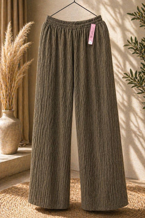 Crinkle Wide Leg Pants – Comfy Everyday Fit