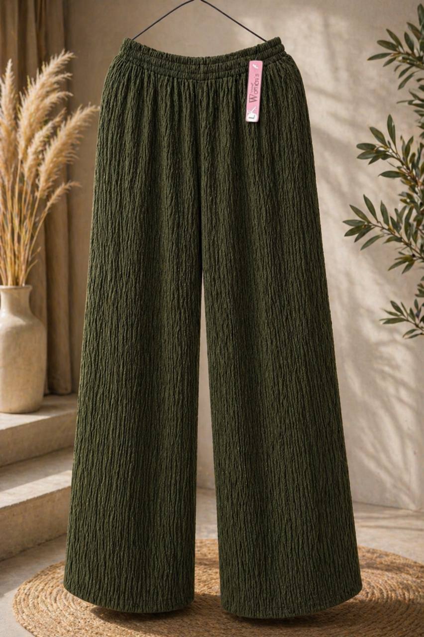 Crinkle Wide Leg Pants – Comfy Everyday Fit